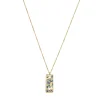 Collier Artiste bleu doré or