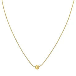 Collier Asio acier doré or