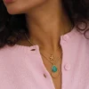 Collier Aurélia acier doré or