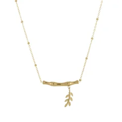 Collier Bianca acier doré or