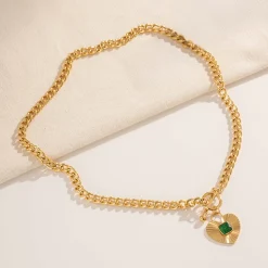 Collier Bianca acier doré or