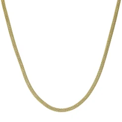 Collier chaine Lausanne acier doré or