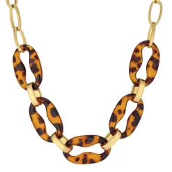 Collier charlotte acier doré or