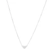 Collier Corazon Argent 925 rhodié