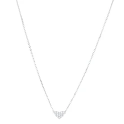Collier Corazon Argent 925 rhodié