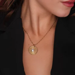 Collier Daizy acier doré or