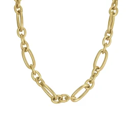 Collier Edwige acier doré or