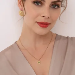 Collier Elios Aventurine verte