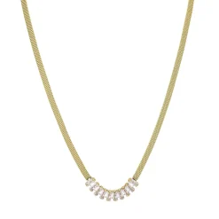 Collier Elvira acier doré or