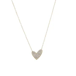 Collier Emmy acier doré or strass