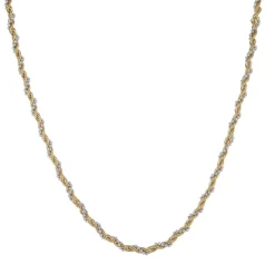 Collier Erika acier argenté et doré or