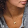 Collier Eugénie acier doré or strass