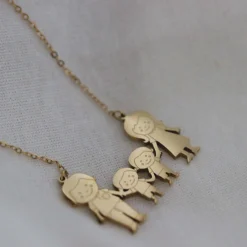 Collier Famili 4 doré or