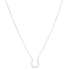 Collier Fer à cheval Argent 925 rhodié