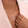Collier Feuilles Argent 925 rhodié