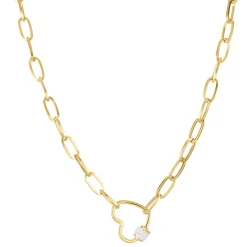 Collier Forever acier doré or
