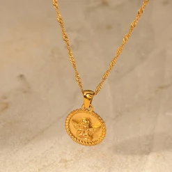 Collier Gabrielle acier doré or