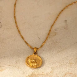 Collier Gabrielle acier doré or
