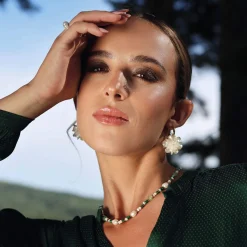 Collier Gaia acier doré or