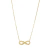 Collier infini Eve acier doré or