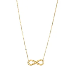 Collier infini Eve acier doré or