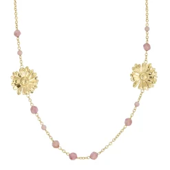 Collier Ingrid acier doré or