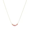 Collier Isa Pierres Rhodonite
