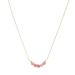Collier Isa Pierres Rhodonite