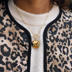 Collier Izzy acier doré or