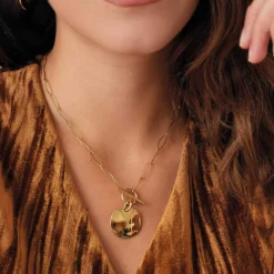 Collier Izzy acier doré or