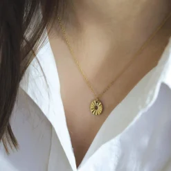 Collier Joa acier doré or