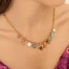 Collier kapri acier doré or