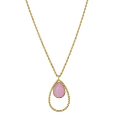 Collier Kario acier doré or rose