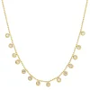 Collier Lénie acier doré or et strass