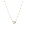 Collier Lolly blanc acier doré or