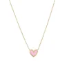 Collier Lolly rose acier doré or