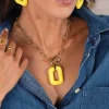 Collier Léonie jaune