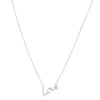 Collier Love Argent 925 rhodié