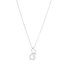 Collier Love Cat strass