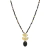 Collier Lucia Obsidienne noire