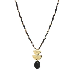 Collier Lucia Obsidienne noire
