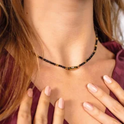Collier Lucky Eye Obsidienne