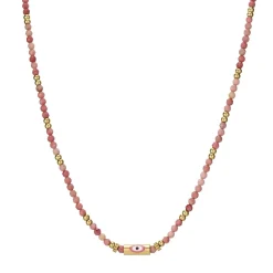 Collier Lucky Eye Rhodonite