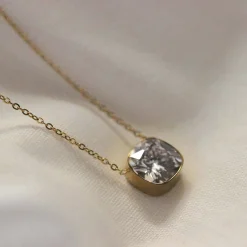 Collier Luz Zircon blanc