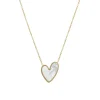 Collier Luzalove acier doré or et nacre