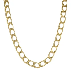 Collier maille Albane acier doré or