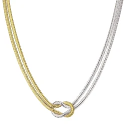 Collier maille Lucie doré or et argenté