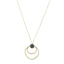 Collier Majo Pierre Apatite bleue