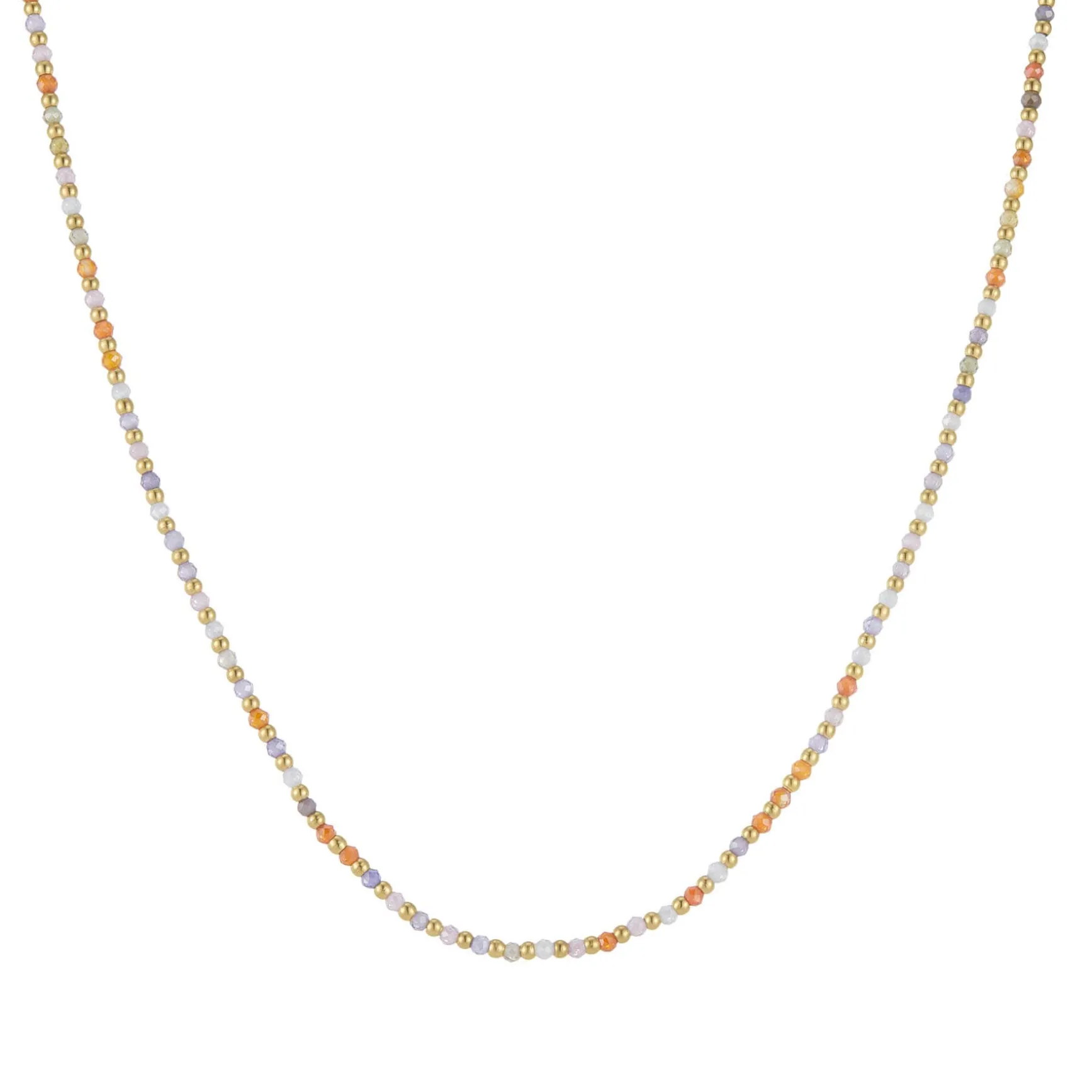 Collier Malia Multicolore acier doré or