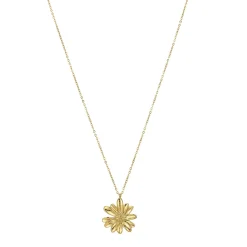 Collier Marguerite acier doré or